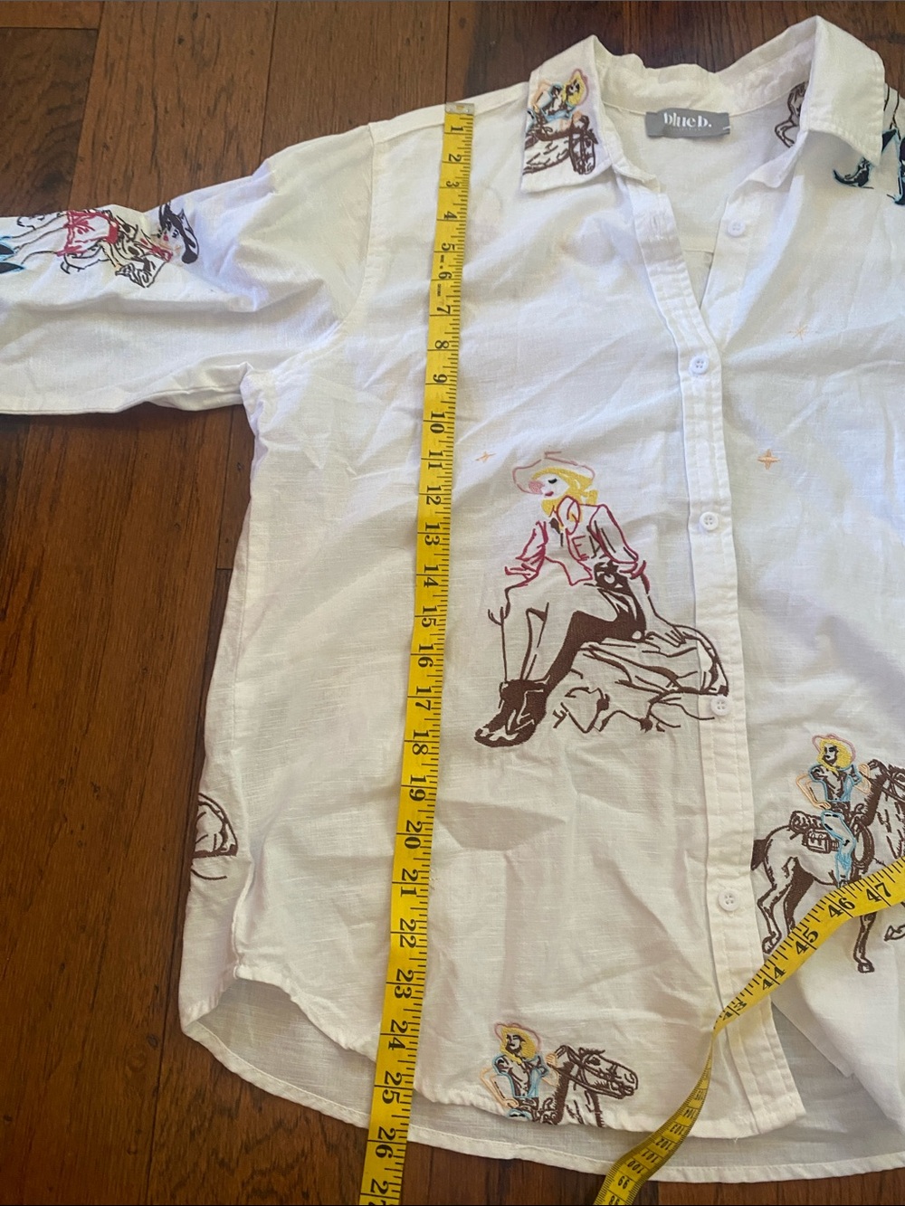 Blue B Collection cowgirl embroidered shirt-medium - Picture 9 of 9